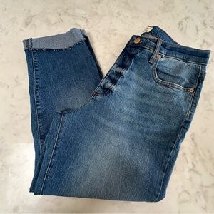 Universal Thread High-Rise 90s Slim Jeans with Raw Hem. Size 12S
